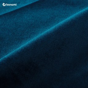 Морскосиньо кадифе, U-образен разтегателен диван, десен ъгъл Lofty Lilly - Miuform