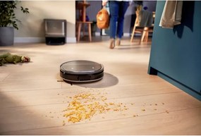 Прахосмукачка робот Philips Series 9000 XU9100/10, 6500 mAh, 8000 Pa, WiFi, LiDAR, PowerCyclone, EPA 11, Сухо/мокро почистване, Бронз/златист