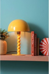 Жълта настолна лампа с метален абажур (височина 39 cm) Prisa – Leitmotiv