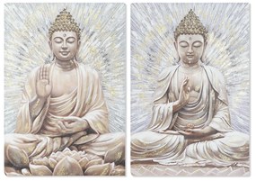 Картина Home ESPRIT Буда Ориенталски 70 x 3 x 100 cm (2 броя)