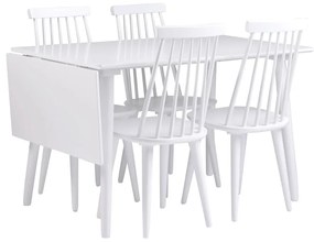 Бяла маса за хранене Lotte Leaf, 120 x 80 cm Lotta - Rowico