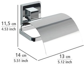 Самозадържаща се поставка за тоалетна хартия Vacuum-Loc, 14 x 13 cm - Wenko