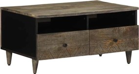 4017805 vidaXL Масичка за кафе Светло сиво 80x54x40 cm Масивна дървесина Манго