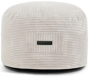 Кремава табуретка от рипсено кадифе Om 60 – SLOWDOWN