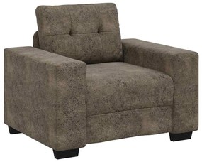 4105109 vidaXL Диван стол с възглавница Тъмносив Изкуствена кожа