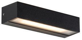 Модерен аплик черен с LED IP65 - Steph