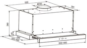 Абсорбатор Singer Telescopic 601A Inox 21