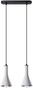 Sollux SL.1224 - Пендел REA 2xE14/12W/230V бетон