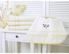 Кърпа в жълто и кремаво 50x90 cm - B.E.S.