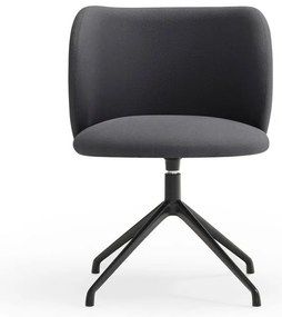 Тъмносив тапициран трапезен стол Mogi – Teulat