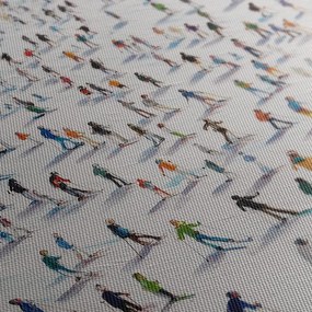 Картина на платно – Скиори в зимния парк