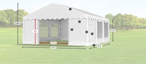 Partystan 6x6x2m Comfort PE 240g с мрежа против комари Лято