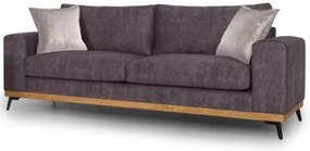 Триместен диван Dysine-Сиво тъмно