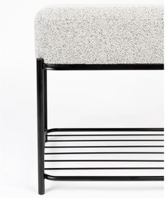 Светлосива табуретка Milou – White Label