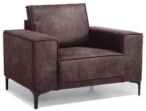 Тъмнокафяв фотьойл от изкуствена кожа Copenhagen - Scandic