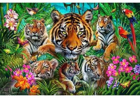 Пъзел Educa Tiger jungle 500 Части