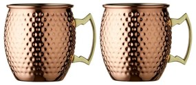 Стоманени чаши в комплект от 2 бр. в меден цвят 400 ml Moscow Mule – Lyngby Glas