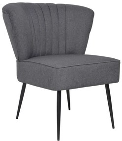 244096 vidaXL Коктейлен стол, тъмносив, текстил