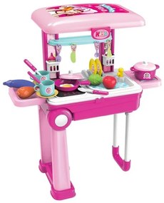 Детска кухня Little Chef 008-921A BUBA куфар - розова