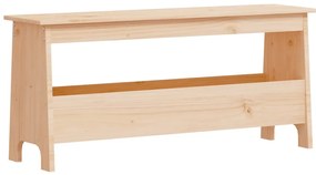 837382 vidaXL Пейка за антре, 100x28x45 см, борово дърво масив