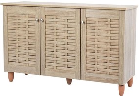 Шкаф за обувки Warren 3D-Естествен дървесен