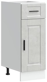 853941 vidaXL Кухненски шкаф Porto, бетонно сив, инженерно дърво
