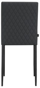 Черни трапезни столове в комплект от 2 бр. от имитация на кожа Pavia – Støraa