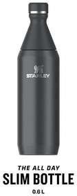 Черна термо бутилка от неръждаема стомана 600 ml All Day Slim Bottle Black – Stanley