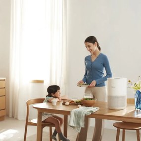 Пречиствател за въздух Xiaomi Smart Air Purifier 4 Compact BHR5860EU, 27W, 27 м2, 230м3/ч, PM2.5, Индикатори за качество на въздуха, SMART, Mi Home, Бял