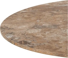 Кафява кръгла масичка за кафе с керамичен плот ø 60 cm Malta – Actona