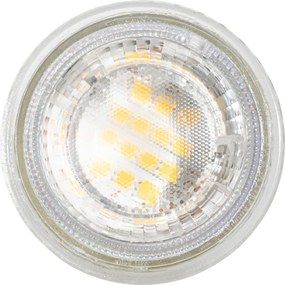 Комплект от 5 GU10 50mm димируеми LED крушки прозрачни 2.5W 450 lm 2700K