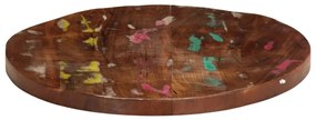 Плот за маса Ø 70x3,8 см кръгъл масивна регенерирана дървесина