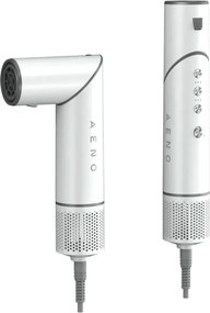 Уред за сушене и стилизиране на коса AENO HS1 AHS0001, 1200W, 4 скорости, 4 нива, 7 приставки, Йонизиране, Бял