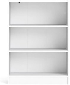 Бял шкаф за книги 79x107 cm Basic - Tvilum