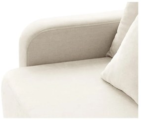 Кремав разтегателен диван с място за съхранение 231 cm Elen – Micadoni