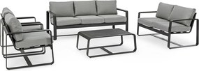 Сив алуминиев градински диван Merrigan – Bizzotto