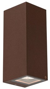 Индустриален стенен аплик ръждясал кафяв 2-светлина AR70 IP54 - Baleno