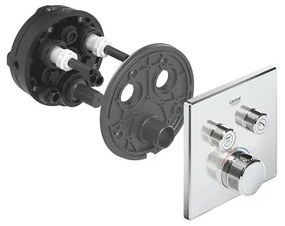 Термостатичен Смесител за вграждане 2 изходs Grohe ΙΙ-Glossy silver