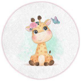 Бял детски килим ø 100 cm Comfort - Mila Home