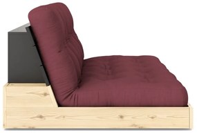 Разтегателен диван в цвят бордо 196 cm Base – Karup Design