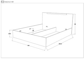 Спалня за матрак 160/200 Катерина