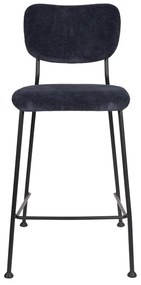 Тъмносини бар столове в комплект от 2 броя 92 cm Benson - Zuiver