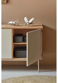 Кремавобял скрин с дъбов фурнир , ширина 180 см Yoko - Teulat