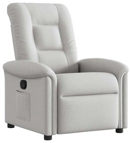 4015625 vidaXL Recliner Chair Cloud Grey Fabric