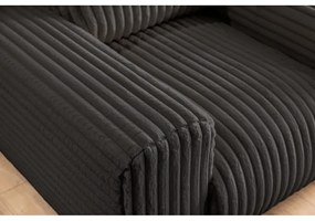 Тъмносиво кресло от рипсено кадифе Justin – Ropez