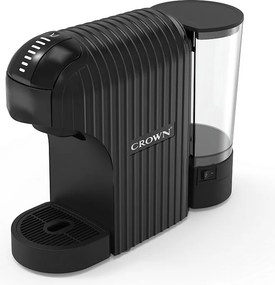 Втора ръка: Еспресо машина 7в1 Crown CCM-1530B, 1400 W, 20 bar, 0.9 л, 7 адаптера, LED индикатори, Контрол дължината на кафето, Черен