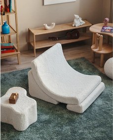 Кремав детски стол от букле Moon – Wigiwama