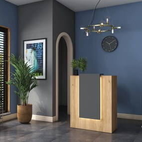 Рецепционна маса MA101, цвят Орех Антрацит