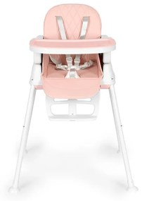 Бебешки стол за хранене 3в1 сгъваем ECOTOYS PINK