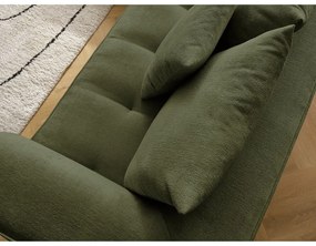 Зелен шенилов ъглов диван (десен ъгъл/L форма) Whesley – Bobochic Paris